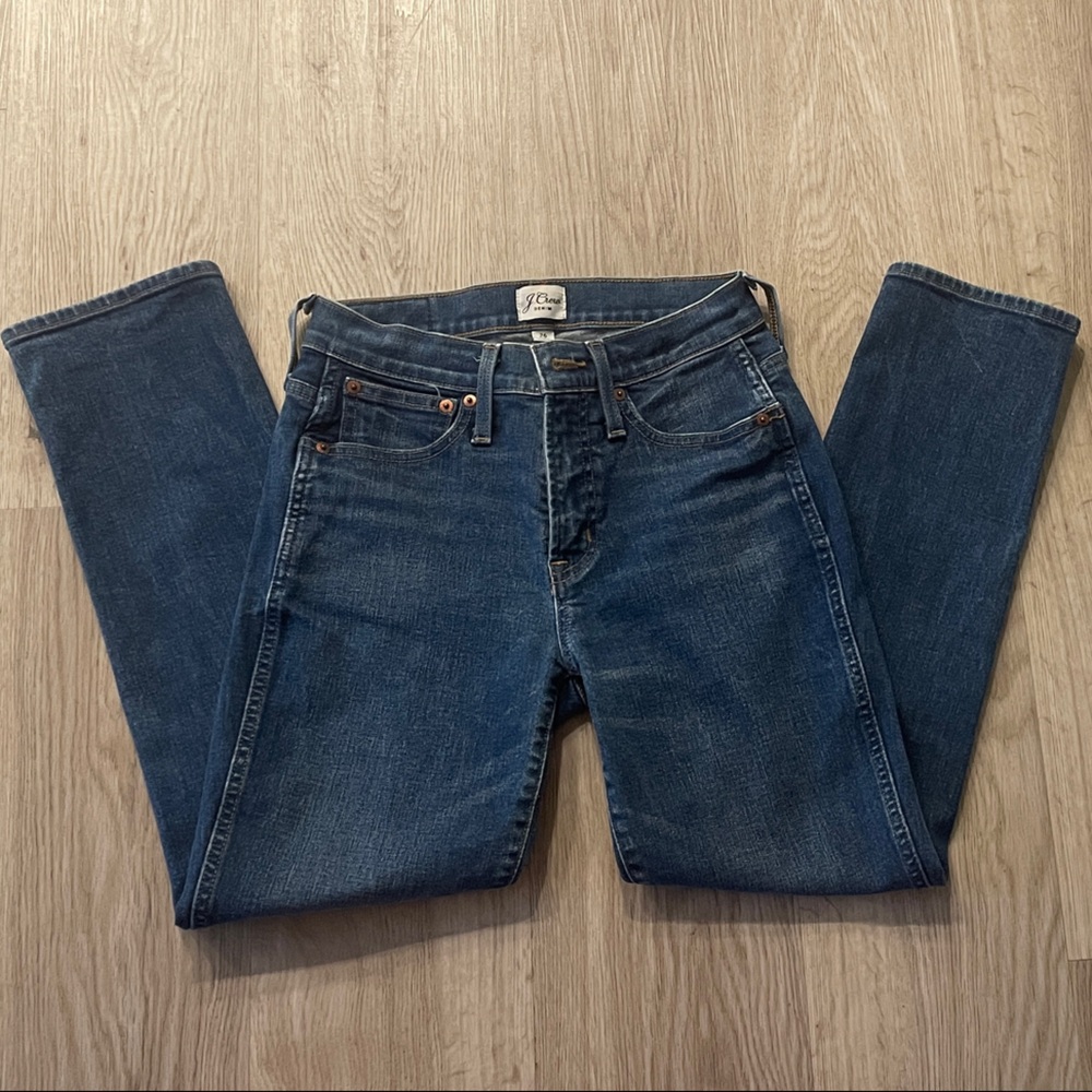 J. Crew Dark Wash Straight Leg Jeans
